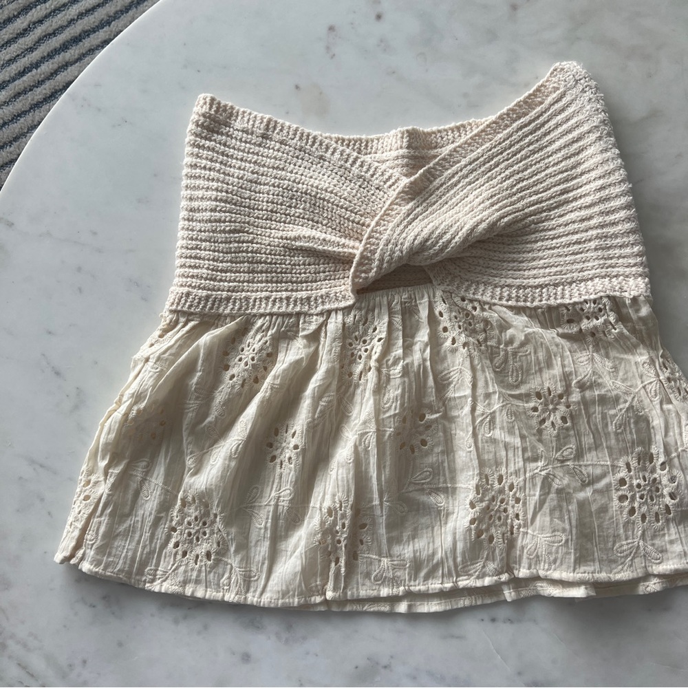 Commense Knit Cream Top